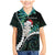 New Zealand Personalised Family Matching Mermaid Dress and Hawaiian Shirt Meri Kirihimete Kowhaiwhai Mix Paua Shell - Emerald