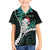 New Zealand Personalised Hawaiian Shirt Meri Kirihimete Kowhaiwhai Mix Paua Shell - Emerald