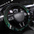 New Zealand Steering Wheel Cover Meri Kirihimete Kowhaiwhai Mix Paua Shell - Emerald