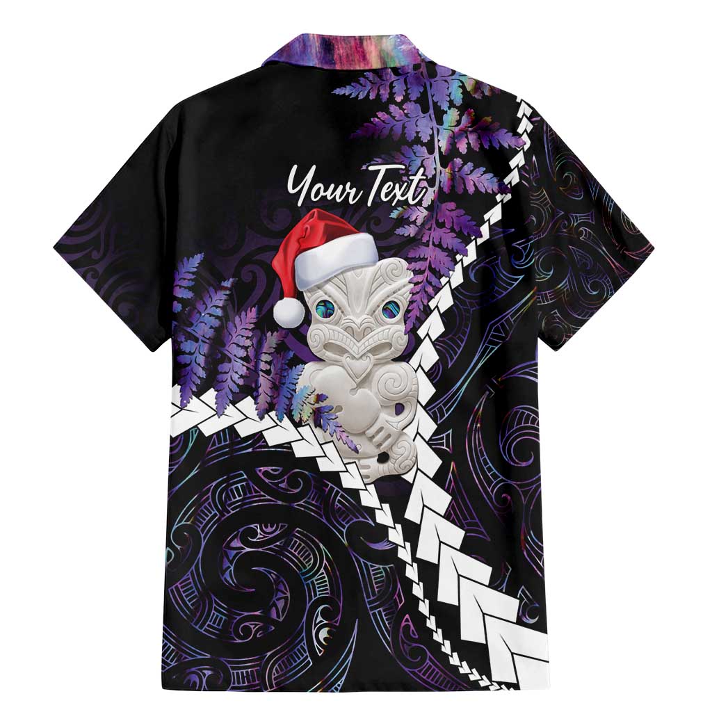 New Zealand Personalised Family Matching Mermaid Dress and Hawaiian Shirt Meri Kirihimete Kowhaiwhai Mix Paua Shell - Amethys LT7 - Polynesian Pride
