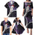 New Zealand Personalised Family Matching Puletasi and Hawaiian Shirt Meri Kirihimete Kowhaiwhai Mix Paua Shell - Amethys