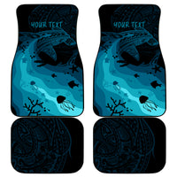 Polynesian Shark Car Mats Under The Waves LT7 Dark Blue - Polynesian Pride