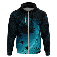 Polynesian Shark Hoodie Under The Waves LT7 - Polynesian Pride