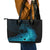 Polynesian Shark Leather Tote Bag Under The Waves LT7 - Polynesian Pride