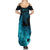 Polynesian Shark Summer Maxi Dress Under The Waves LT7 - Polynesian Pride