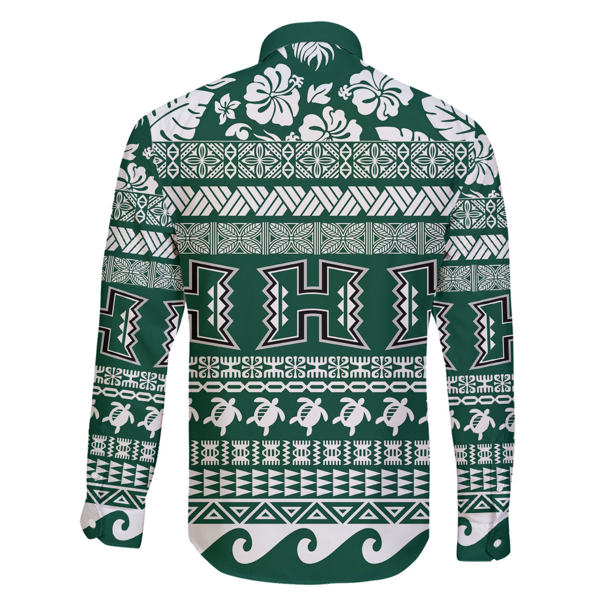 Hawaii Rainbow Warriors Christmas Family Matching Tank Maxi Dress and Hawaiian Shirt Kakau Motifs LT7 - Polynesian Pride