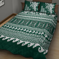 Hawaii Rainbow Warriors Christmas Quilt Bed Set Kakau Motifs LT7 - Polynesian Pride