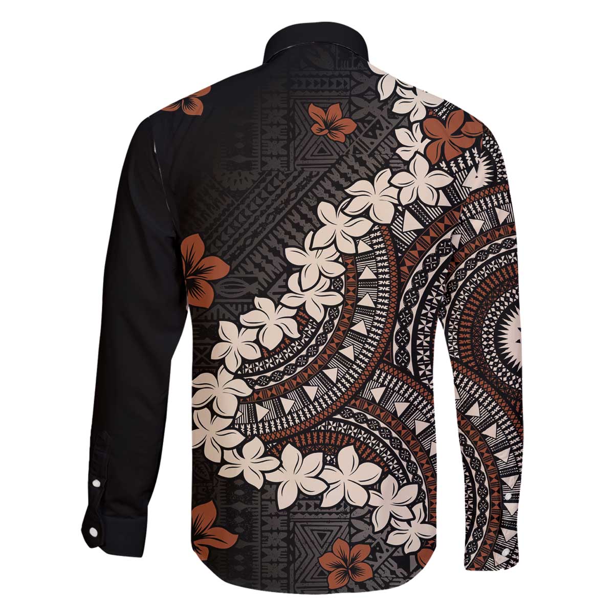 Bula Fiji Women's Day Family Matching Off The Shoulder Long Sleeve Dress and Hawaiian Shirt Classic Masi Tapa