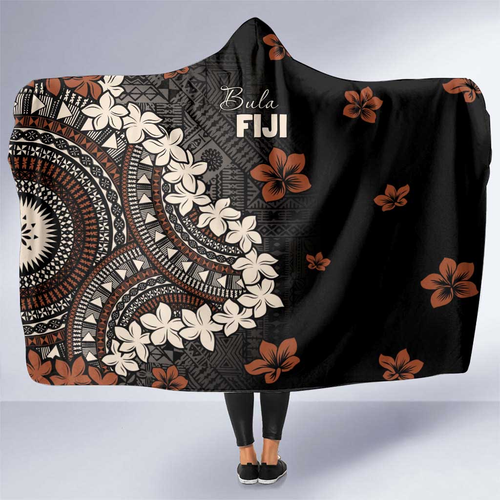 Bula Fiji Women's Day Hooded Blanket Classic Masi Tapa