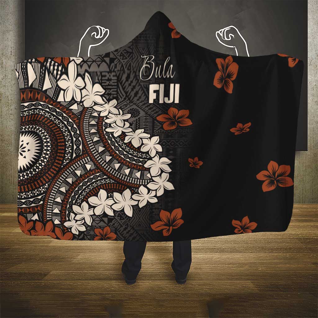 Bula Fiji Women's Day Hooded Blanket Classic Masi Tapa