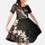 Bula Fiji Women's Day Kid Short Sleeve Dress Classic Masi Tapa
