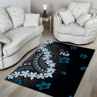 Bula Fiji Women's Day Area Rug Indigo Masi Tapa