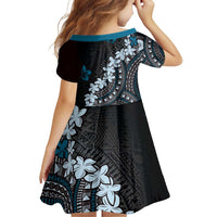 Bula Fiji Women's Day Family Matching Puletasi and Hawaiian Shirt Indigo Masi Tapa