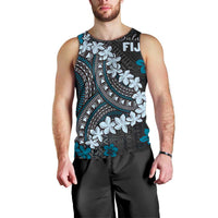 Bula Fiji Women's Day Men Tank Top Indigo Masi Tapa