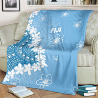Bula Fiji Women's Day Blanket Turquoise Masi Tapa LT7