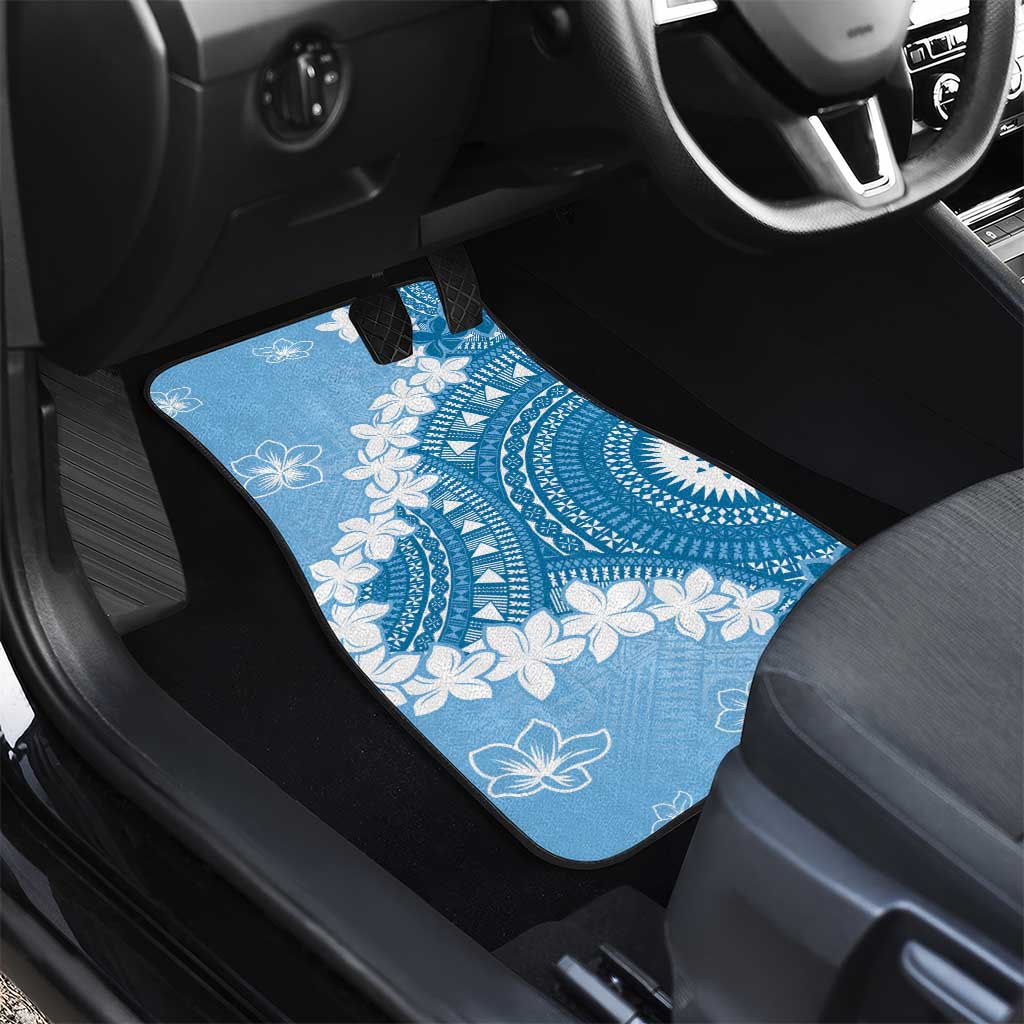 Bula Fiji Women's Day Car Mats Turquoise Masi Tapa LT7