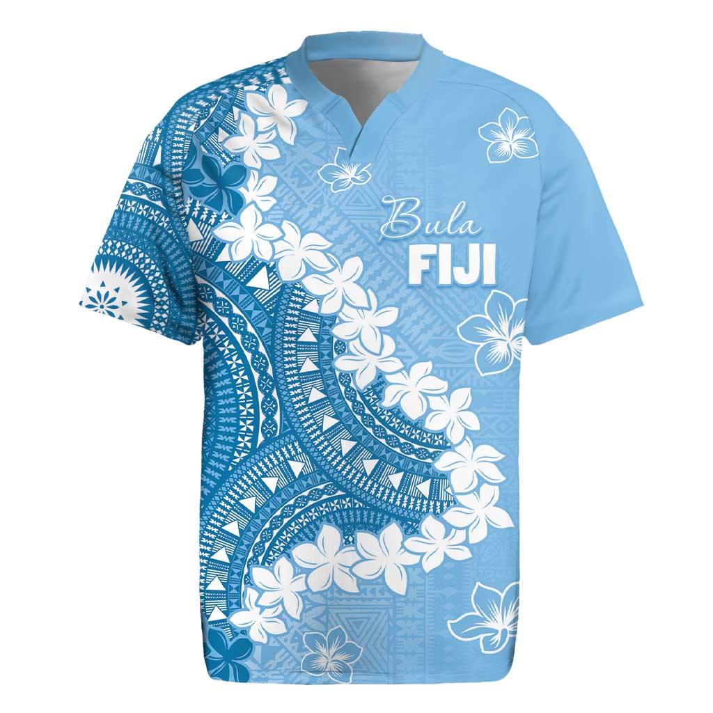 Bula Fiji Women's Day Rugby Jersey Turquoise Masi Tapa