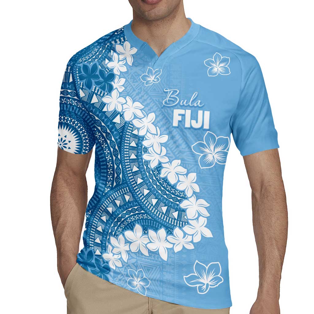 Bula Fiji Women's Day Rugby Jersey Turquoise Masi Tapa