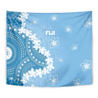 Bula Fiji Women's Day Tapestry Turquoise Masi Tapa LT7