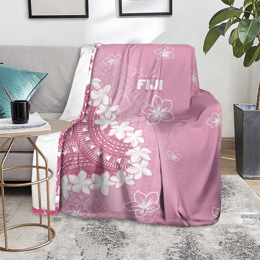 Bula Fiji Women's Day Blanket Pink Masi Tapa