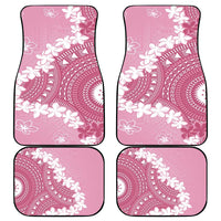 Bula Fiji Women's Day Car Mats Pink Masi Tapa