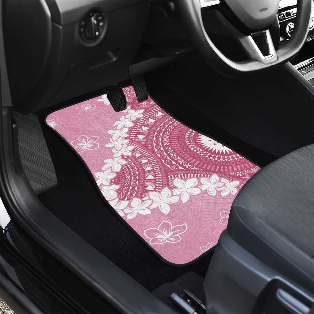 Bula Fiji Women's Day Car Mats Pink Masi Tapa