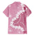 Bula Fiji Women's Day Family Matching Mermaid Dress and Hawaiian Shirt Pink Masi Tapa