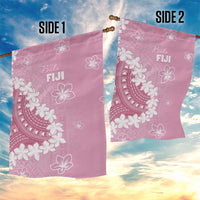 Bula Fiji Women's Day Garden Flag Pink Masi Tapa