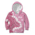 Bula Fiji Women's Day Kid Hoodie Pink Masi Tapa