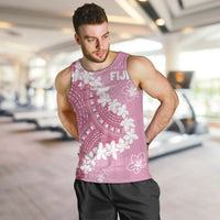 Bula Fiji Women's Day Men Tank Top Pink Masi Tapa
