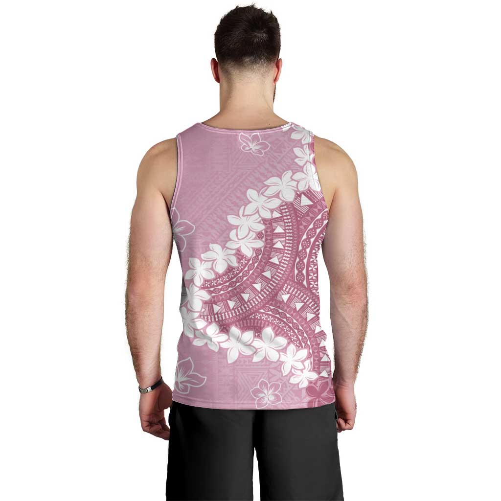Bula Fiji Women's Day Men Tank Top Pink Masi Tapa