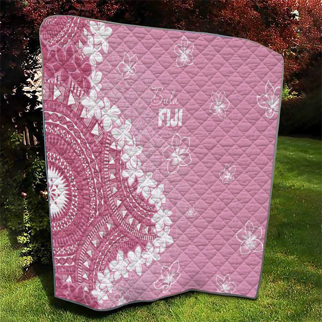 Bula Fiji Women's Day Quilt Pink Masi Tapa