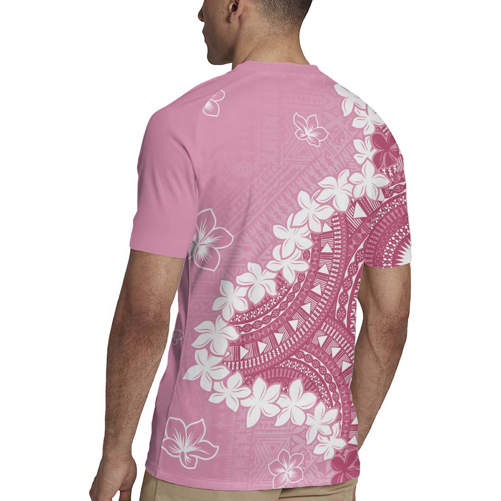 Bula Fiji Women's Day Rugby Jersey Pink Masi Tapa