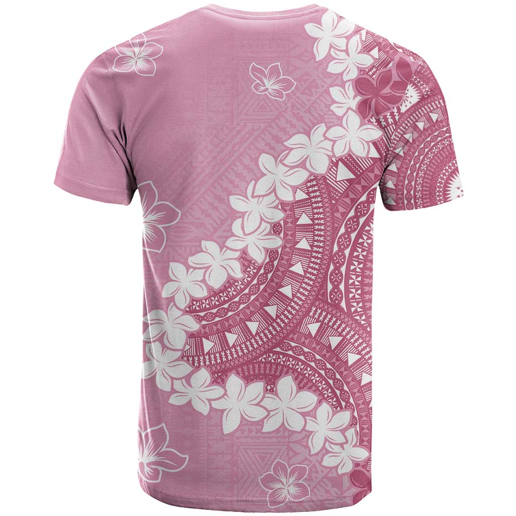 Bula Fiji Women's Day T Shirt Pink Masi Tapa