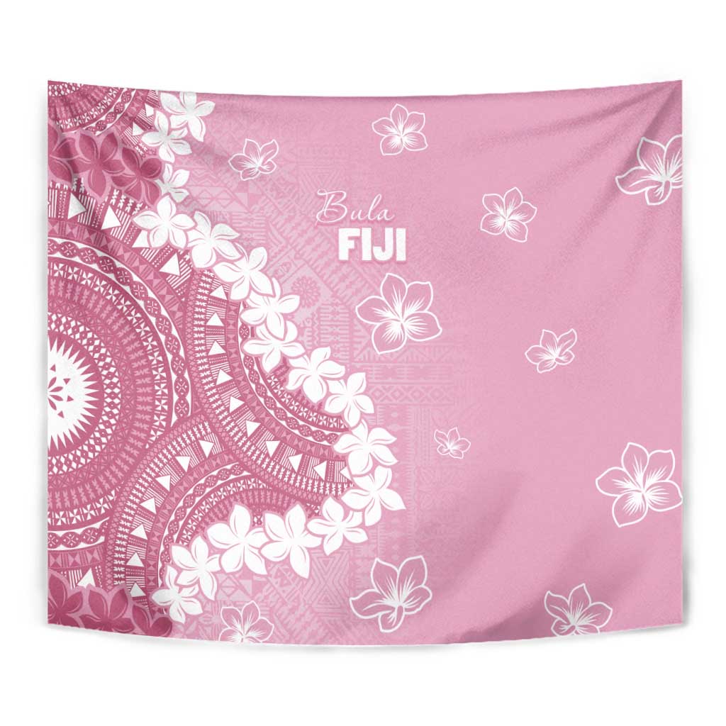 Bula Fiji Women's Day Tapestry Pink Masi Tapa