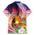 Polynesian Dreamy Turtle Family Matching Long Sleeve Bodycon Dress and Hawaiian Shirt Sunset Scenery