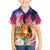 Polynesian Dreamy Turtle Family Matching Long Sleeve Bodycon Dress and Hawaiian Shirt Sunset Scenery