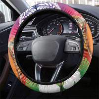 Polynesian Dreamy Turtle Steering Wheel Cover Sunset Scenery