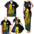 New Caledonia Kanaky Family Matching Tank Maxi Dress and Hawaiian Shirt Stylized Fleche Faitiere With Kagu Bird