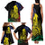 New Caledonia Kanaky Family Matching Tank Maxi Dress and Hawaiian Shirt Stylized Fleche Faitiere With Kagu Bird