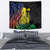 New Caledonia Kanaky Tapestry Stylized Fleche Faitiere With Kagu Bird