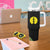 New Caledonia Kanaky Tumbler With Handle Stylized Fleche Faitiere With Kagu Bird