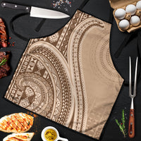 Bula Fiji Vintage Tapa Apron Kaivity Masi Wave Motifs - Mocha
