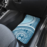 Bula Fiji Vintage Tapa Car Mats Kaivity Masi Wave Motifs - Turquoise
