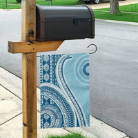 Bula Fiji Vintage Tapa Garden Flag Kaivity Masi Wave Motifs - Turquoise