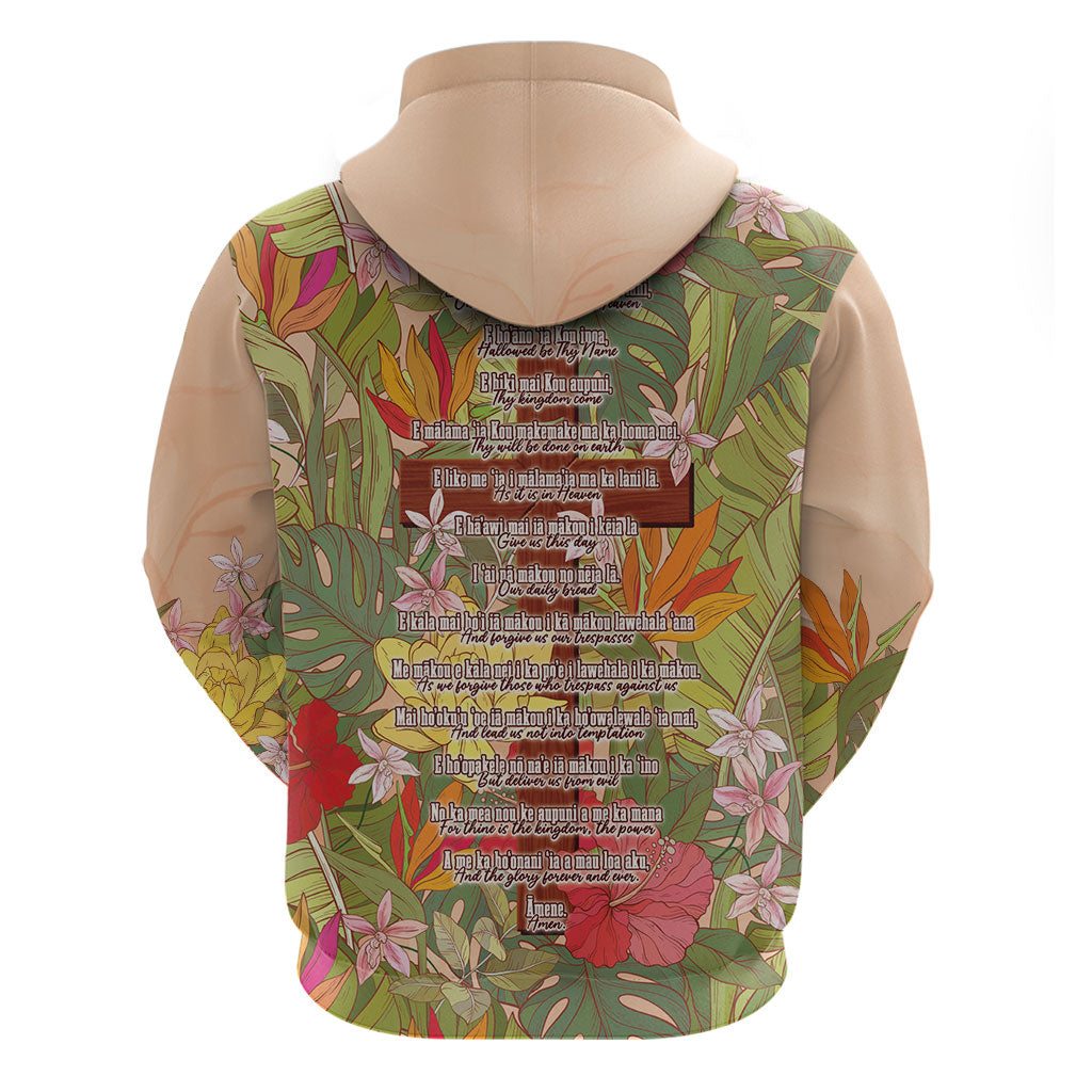Mahalo Hawaii - Ka Pule a ka Haku Hoodie Tropical Flowers LT7 - Polynesian Pride