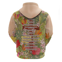Mahalo Hawaii - Ka Pule a ka Haku Hoodie Tropical Flowers LT7 - Polynesian Pride