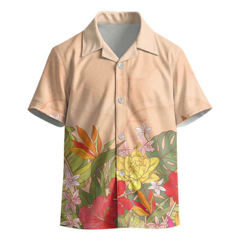 Mahalo Hawaii - Ka Pule a ka Haku Kid Hawaiian Shirt Tropical Flowers LT7 - Polynesian Pride
