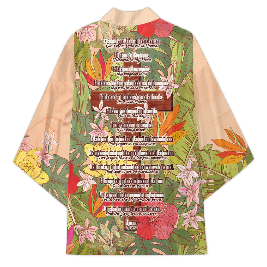 Mahalo Hawaii - Ka Pule a ka Haku Kimono Tropical Flowers LT7 - Polynesian Pride