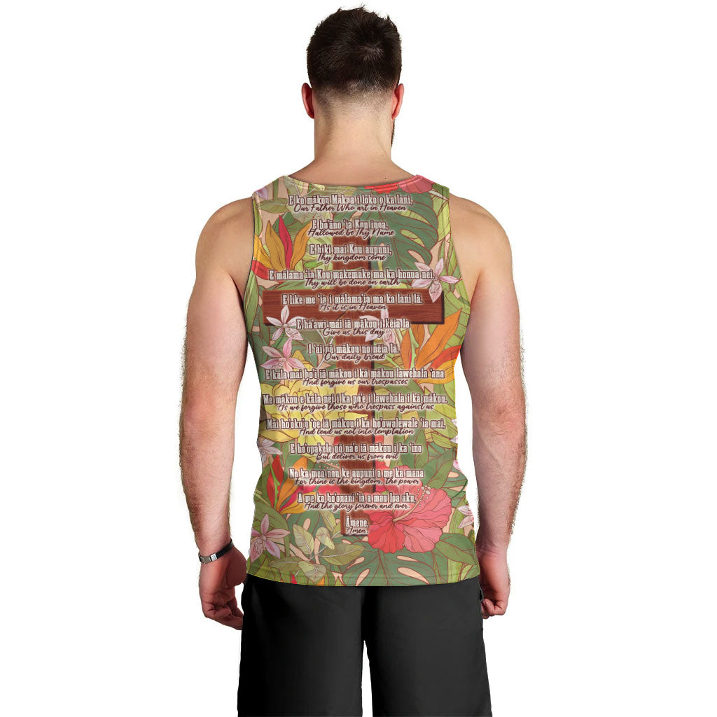Mahalo Hawaii - Ka Pule a ka Haku Men Tank Top Tropical Flowers LT7 - Polynesian Pride